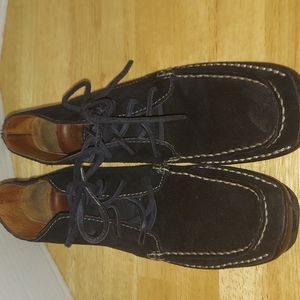 Timberland Black Suede Leather Lace up Chukka Shoes Size 6.5M